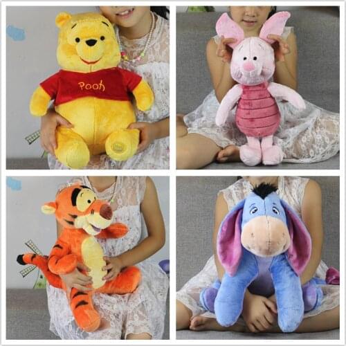 1piece winnie the pooh bear and tigger Eeyore donkey Piglet pig stuffed gift toys boys girls brithday gift