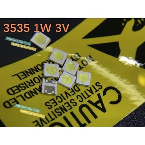 100pcs/lot On line lamp can add 3535 flat patch LED lamp lens Taiwan pure 1W zener