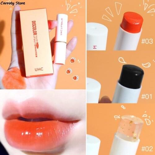 2021 Magic Color Changing Lipstick Orange Waterproof Moisturizer Lip Balm Lasting Nourish Protect Lips Care Makeup