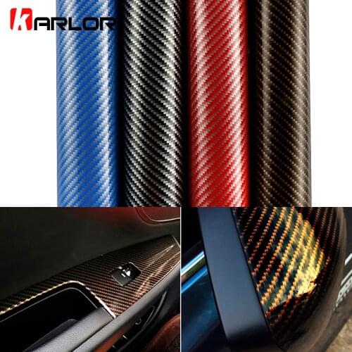 50x200cm High Glossy 2D Carbon Fiber Vinyl Wrap Film Waterproof PVC Car Stickers Wrapping DIY Automobiles Motorcycle Decal