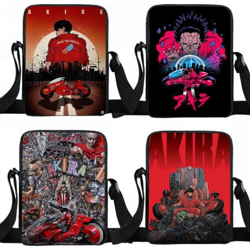 Anime AKIRA Shotaro Kaneda Shoulder Bag Neo Tokyo Casual Mini Messenger Bags Cool Motorcycle The Capsule Shopping Bags
