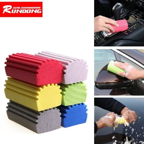 Car Washing PVA Wave-shaped Super Absorbent Body Cleaning Sponge Wheel cleaner spugna auto esponja coche limpeza automotiva