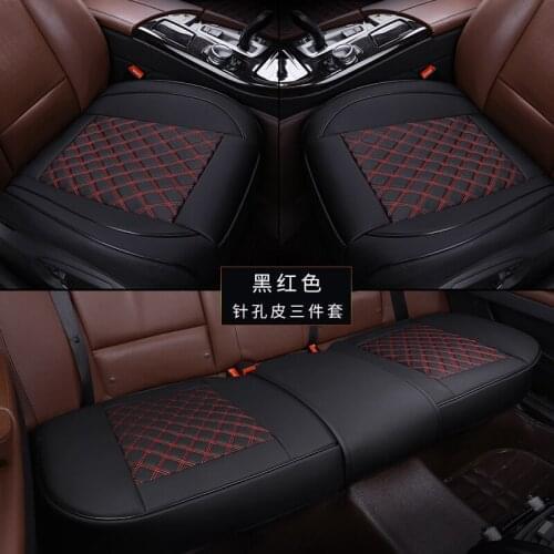 Single car seat cover, leather Upholstery Four Seasons breathable most four-door sedan and Suv ultra-luxury car seat protection