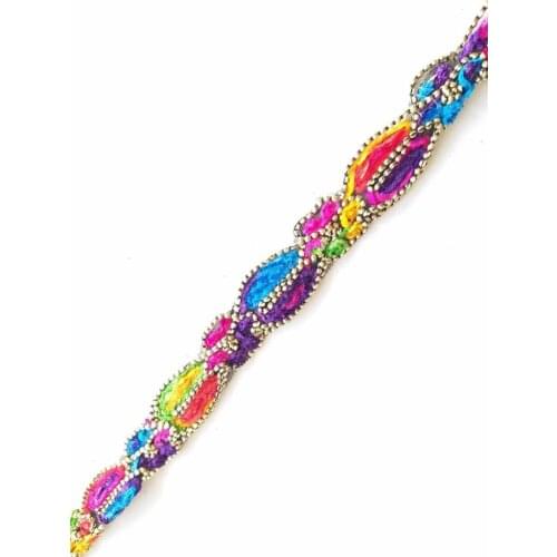 Colorful Ribbon Ornament Indian Handwork Sea Shell Model