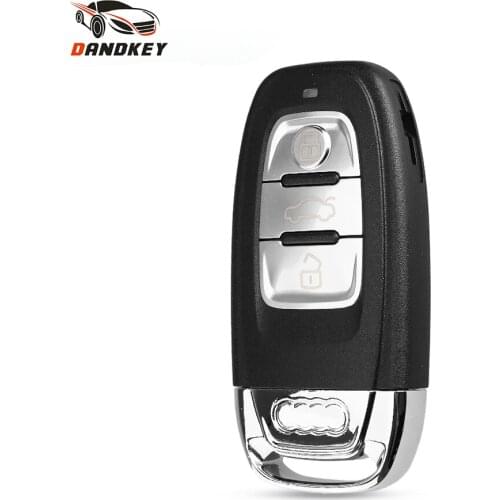 Dandkey High Qualit 3 Buttons Smart Remote Car Key Shell Case Fob For Audi A4L A6L Q5 A5 754C Quattro Replacement HU66 Blade