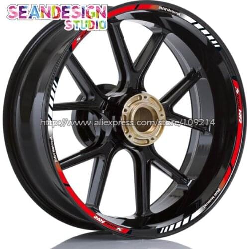 For BMW S1000XR S1000RR S1000R Motorcycle Wheel Sticker Decal Reflective Rim Bike Suitable