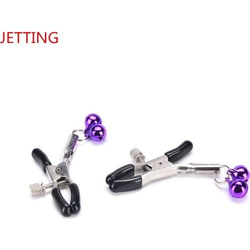 1PCS Fantasy Nipple Clamps Breast Clamps With Metal Chain BDSM Adult Sex Toys For Women With Bell