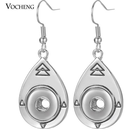 Ginersnaps Earrings fashion jewelry 12mm Petite metal Snap Button Charms earrings Women jewelry NN-738