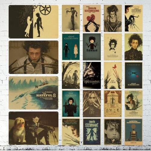 Classic Movie Fight Club/Pulp Fiction/Shining/Kill Bill Poster Vintage Poster Wall Stickers For Living Room Home Decoration