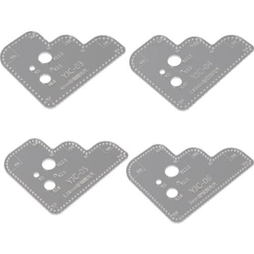 Leather Craft Perspex Acrylic Cutting Stencil Template For DIY Scrapbooking Embossing Decorative Corner Sewing Tool Dropship