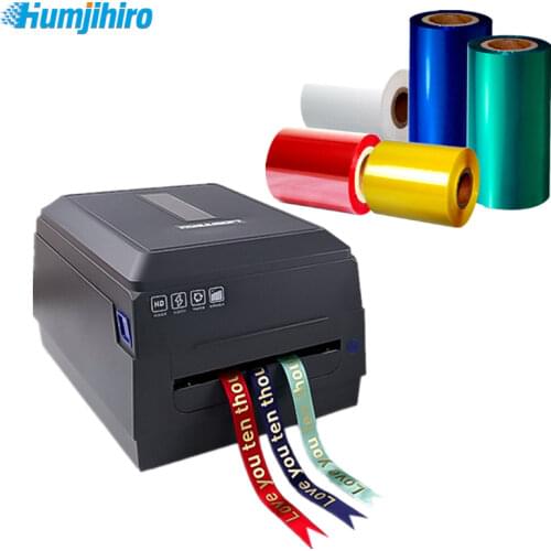 25mm-108mm Ribbon Printer Gold Foil Satin Ribbon Printing Machine Banner Printer for Xmas Tree Ribbon Ceremonial Belt DIY Gift