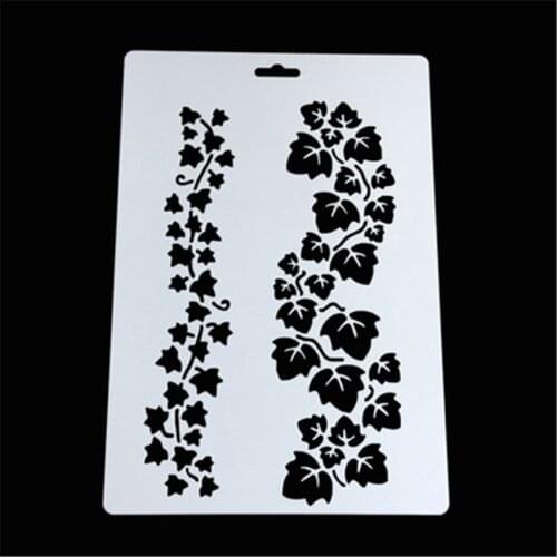 Vine shield DIY cake scrapbook stencils hollow Embellishments printing lace ruler Valentines Day
