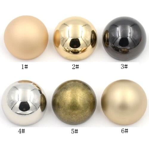 SINUAN Metal Button Round Button Plating Clothes Buttons Dry Cleaning And Washable Handmade Buttons Accessories 50Pcs For Crafts