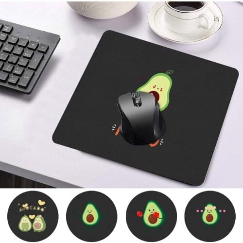 Antifouling Fashion Mini Mouse Pad Smooth Waterproof PU Leather Durable Mouse-pad Avocado Pattern Portable Game Mouse Mat