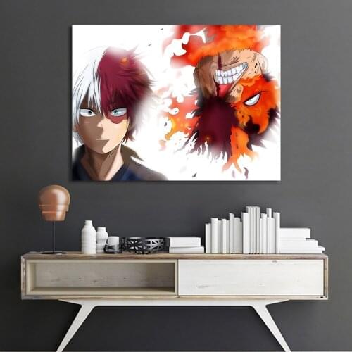 Modular Picture Wall Art Print Nordic Style Animation TV Series My Hero Academia Poster Canvas Painting For Kids Room Home Decor