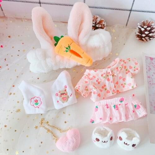 [MYKPOP]KPOP Dolls Clothes & Accessoiress: Lovely Clothes 6pcs Set for 20cm Dolls(without doll) KPOP Fans Collection SC21031712