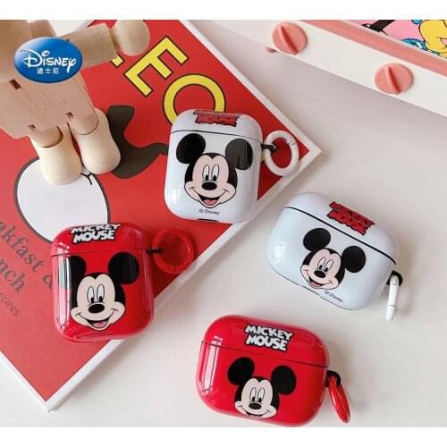 2021 new Disney Mickey Mouse glossy Soft IMD Airpod Case For Apple 1 2 pro Bluetooth Headset funda case For Airpods Pro