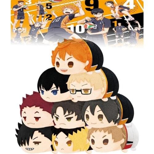 Haikyuu Original Plush Dolls Shoyo Kageyama Nekoma Kenma Kuroo Tetsurou Crouching Doll Backpack Pendant Toys Collectible Hailkyu