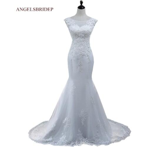 Luxury Mermaid Muslim Wedding Dress Bohemian Robe de mariee Formal Applique Floor-Length Bridal Gowns Bride Dress