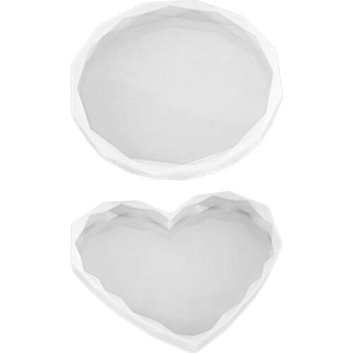 Coaster Silicone Mold Epoxy Resin Casting Tray Cup Mat Molds for Jewelry DIY