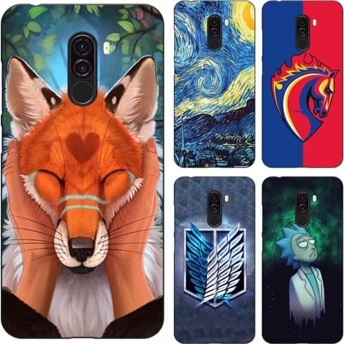 Siliconre case For Xiaomi Pocophone F1 Case Xiaomi Poco F1 Soft TPU Phone cover For Xiaomi Pocophone F1 Global F 1 printing bag