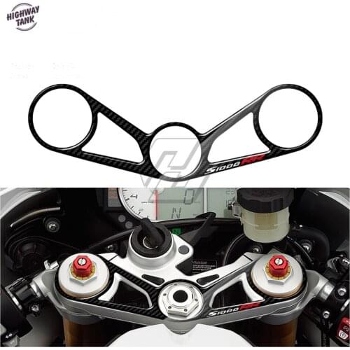 3D Carbon-look Upper Triple Yoke Defender Case for BMW S1000RR 2010-2011