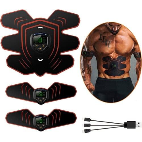 Eletroestimulador Abs Trainer Muscle Toner EMS Muscle Stimulator with LCD Display Muscle Training Ab Belt Fitness Training Gear