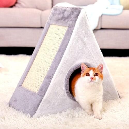 Triangular Cat Scratch Pad Cat Scratching Pad Cat Scratching Pad Sisal Cat Climbing Frame Cat Litter Cat Supplies Cat Toys