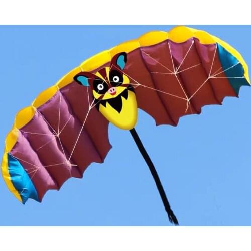 1.4M Soft Bat Design Kites Dual Line Stunt Sport Parafoil Kite With Flying Tool Set Outdoor Sports For Fun