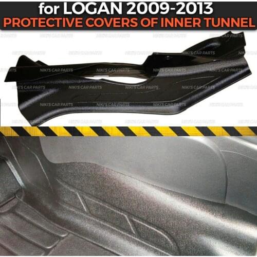 Protective covers for Renault Logan 2009-2013 of inner tunnel ABS plastic trim accessories guard protection of carpet car