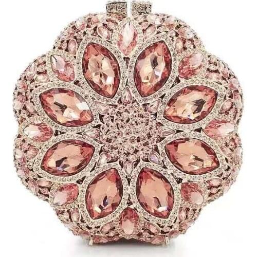 Bee In Fly Women Clutch Purse Evening Bag Clutches Luxury Small Stone Crystal Minaudiere Bag Wedding Handbag Mini Box