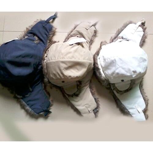 Winter Warm Comfortable Aviator Trooper Earflap Warm Russian Ski Hat Fur Bomber Unisex Fashion Simple Waterproof Bray Hat