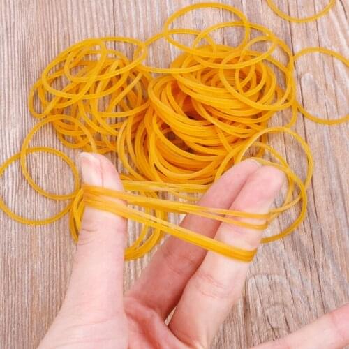 100 PCS/Bag High Quality Office Rubber Ring Rubber Bands School Office Supplies