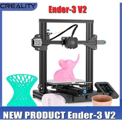 New Creality 3D Ender 3 V2 3D Printer DIY Kit 3D printer Silent Mainboard New UI Display Screen upgrade Ender 3 pro impresora 3D