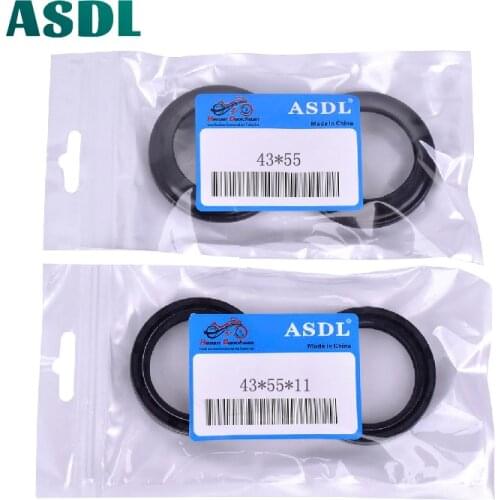 43x55x11 / 43 55 11 43mmx55mmx11mm Motorcycle Front Fork Damper Oil Seal and Dust seal CBR1000RR FGR FZ6 MT01 (43*55*11)