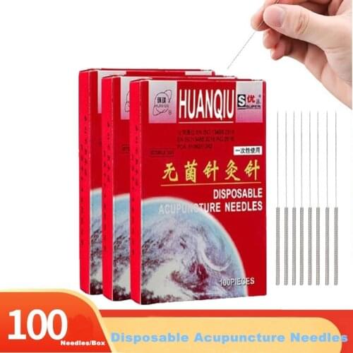 500Pcs/ 5Boxes Chinese Traditional Flat Handle Disposable Sterile Acupuncture Needles ZhenJiu Needle For Single Use Many Sizes