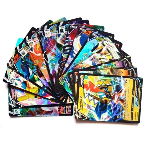 French version 50-100pcs Pokemon battle card will shine V VMAX will not repeat the game trading card to collect childrens gifts