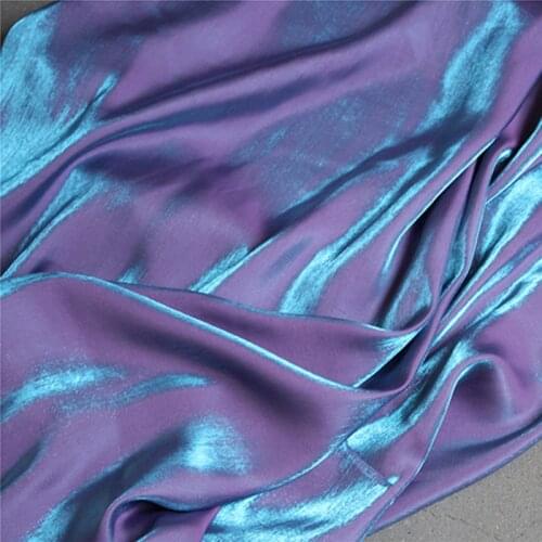 Mercerized Cotton Silk Satin Fabric Violet DIY Decor Pajamas Shirt Kungfu suit Cheongsam Bridal Evening Dress Designer Fabric