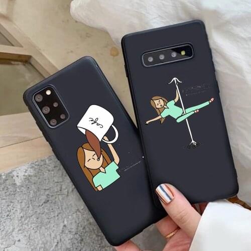 Fashion Cartoon Medicine Doctor Nurse black TPU Soft Silicone Phone Case For Samsung A10 A30 A40 A50 A60 A70 A41A51A71 A81 A91