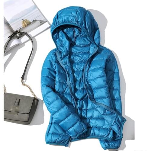 2020 New 90% White Duck Down Jacket Women Autumn Winter Warm Coat Lady Ultralight Duck Down Jacket Female Windproof Parka Tops