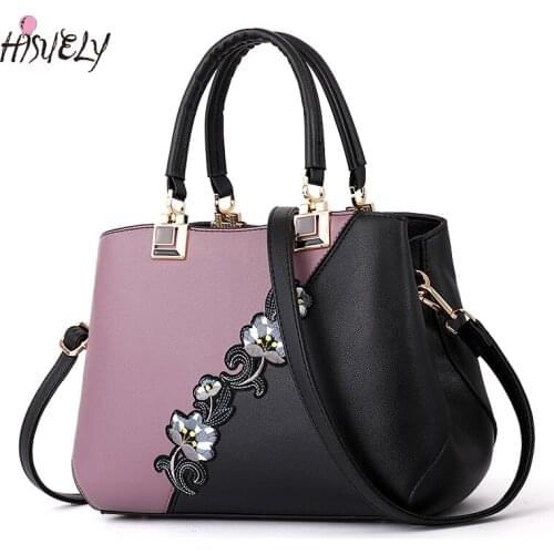 2021 New Fashion Embroidery Women Leather Handbags Designer Luxury Shoulder Bag ladies Top-handle Bags Sac Hot High Quality