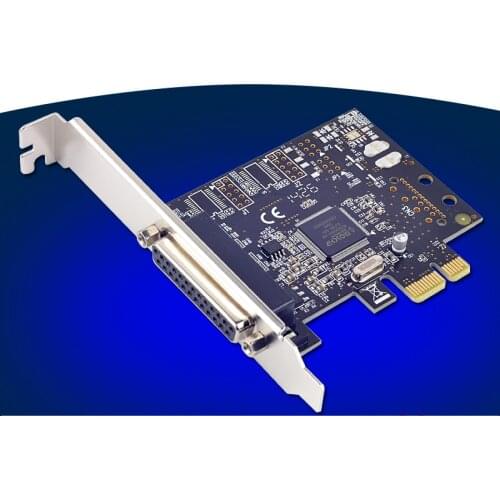 1 Port Parallel PCI-Express Controller Card DB25 Pin LPT Printer MCS9900 Chipset