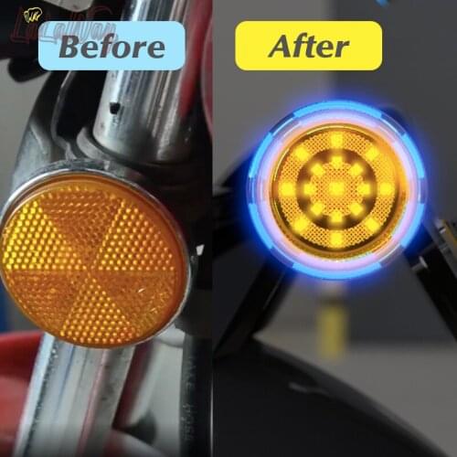2PCS LED MOTO ABS Front Rear Turn Signal,Fits For Most Motorcycle, Street Bike, Scooter, Cruiser,Chopper And More