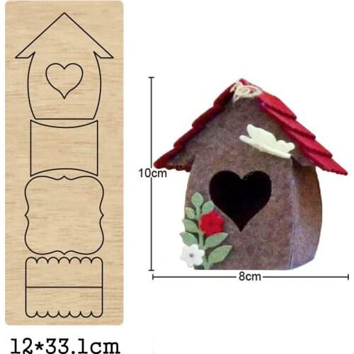 Heart house cutting dies 2020 new die cut &wooden dies Suitable for common die cutting machines