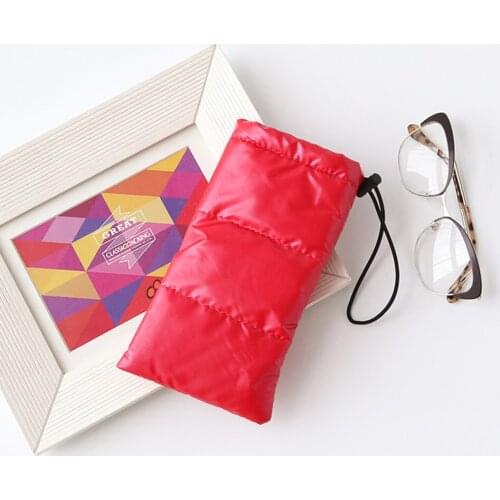 Simple Personality Leather Velvet Sunglasses Case Compression Resistant EVA Zipper Lightweight Sports Myopia Glasses Storage Box