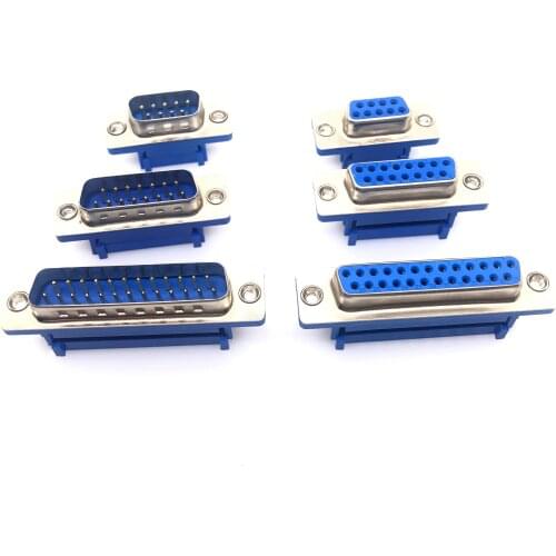 2pcs D-SUB DIDC 9 15 25 37Pin DB9 DB15 DB25 male female female line pressure connector type D SUB DIDC-9P 15P 25P connector