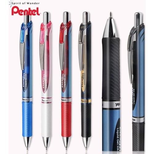 1pcs Pentel ENERGEL Clena BLN75 Gel Pen Press Smooth and Quick-drying Rollerball Pen 0.5mm Student Office Signature