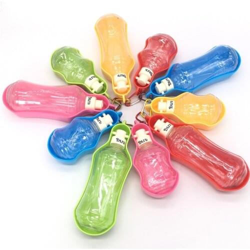 Foldable Plastic Pet Dog Water Bottle For Dogs Cats Travel Puppy Drinking Bowl Cup Outdoor Pets Water Feeder Dispenser 250/500ML