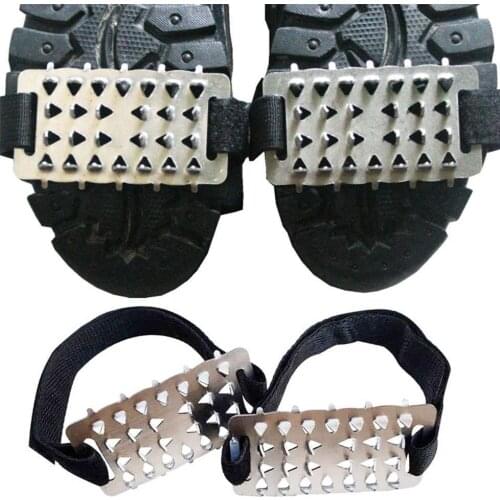 Ice Gripper Ice Climbing Spikes Grips 26 Teeth Camping Crampon Shoes Outdoor Anti Cleats Slip Cover Climbing Accessori E8U3