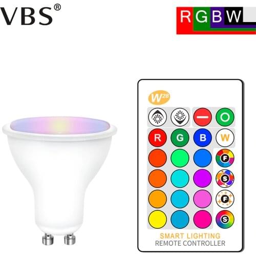 Led Bulb GU10 RGB 8W GU10 RGBW RGBWW 5050 Ampoule GU10 Led 220V 110V RGB Bombillas Led GU 10 16 Colors Lamp Bulbs With Remote